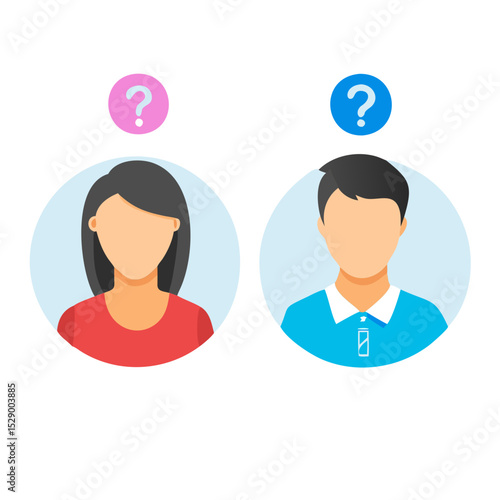 Wallpaper Mural Male And Female Profile Avatar
 Torontodigital.ca