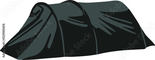 Vector isolated illustration of a tourist tent.