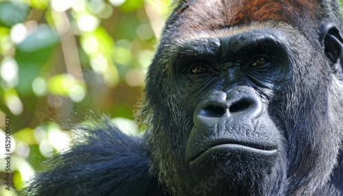 Close-up of a gorilla's face