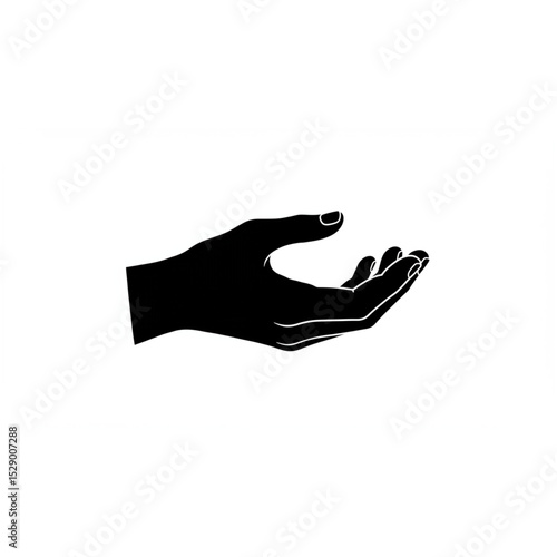 Elegant Hand Silhouette Design Perfect for Branding Logos Icons and Web Design Projects