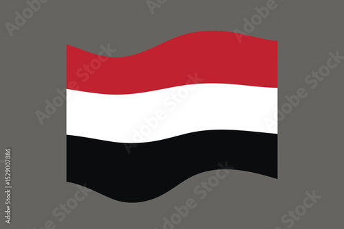 Free Download Flag of Yemen. National symbol in official colors. Template icon. Abstract vector background. - GFXLoad