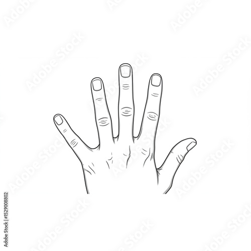 Detailed Hand Drawing Scalable for Logo Design Branding and Print Projects Offers High-Quality Line Art