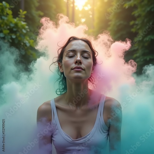 Inner peace and balance with yoga and spiritual meditation