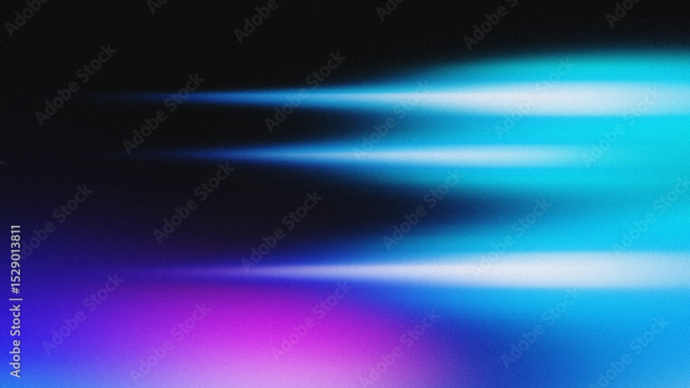 Obraz premium Abstract technology background. Motion energy blur with dust, grain, digital noise background. Glowing backdrop. Blue, purple black gradient. Abstract blur for web website banner background. Overlay