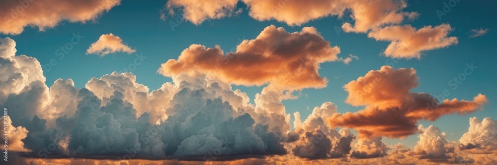 Sunset Cloudscape Vibrant Hues and Textured Sky Sunset Cloudscape Vibrant Hues and Textured Sky