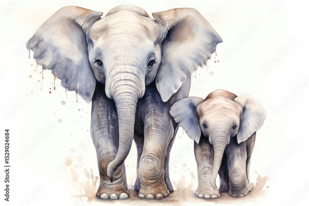 Obraz premium Elephant wildlife animal mammal.