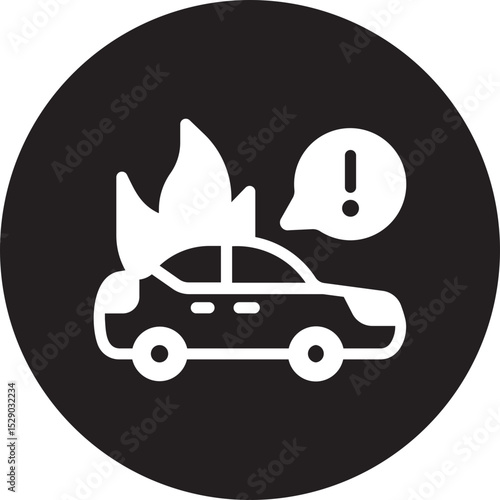 arson glyph icon