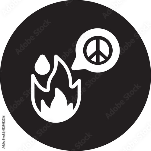 arson glyph icon