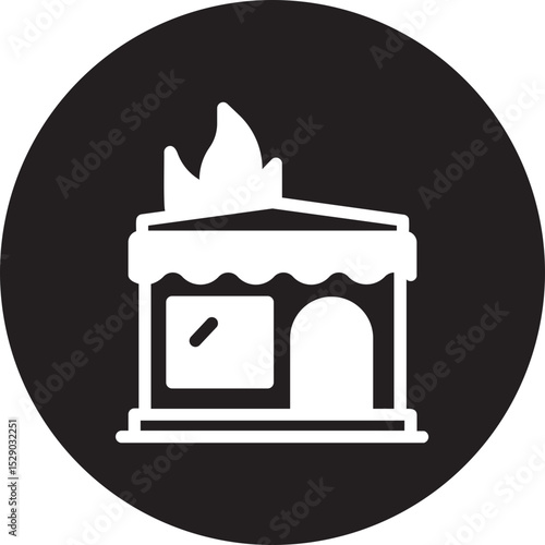 burning glyph icon