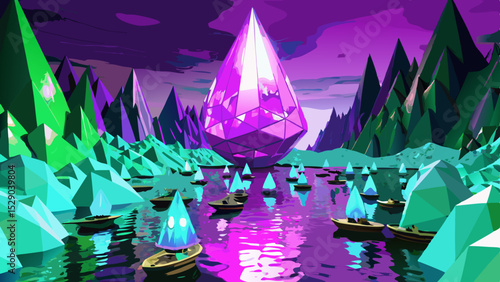 New vector Ultra-Realistic 3D Fantasy Environment.