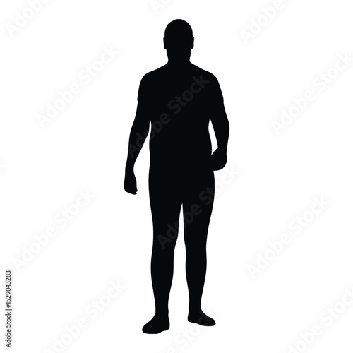 man silhouette, people silhouette, human shadow, standing silhouette