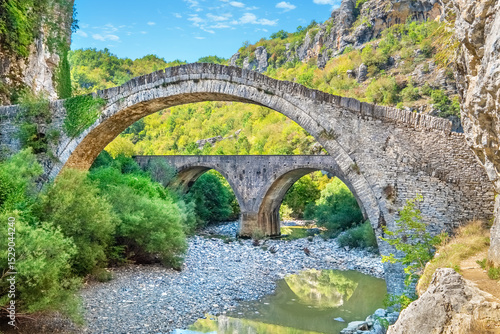 Zagorochoria Noutsos bridge. Epirus, Greece