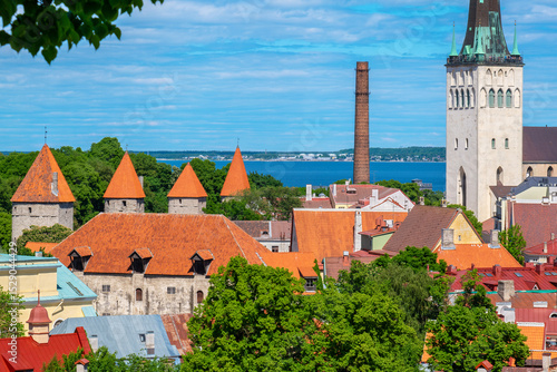 Photos Tallinn red roofs. Estonia