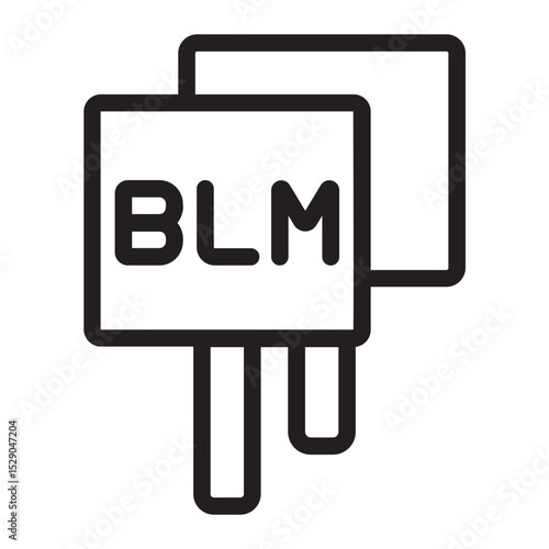 blm line icon