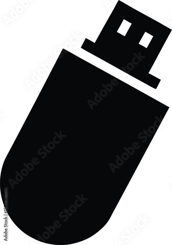 USB Flash Drive Icon Portable Data Storage Solution