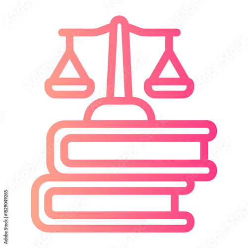 law book gradient icon