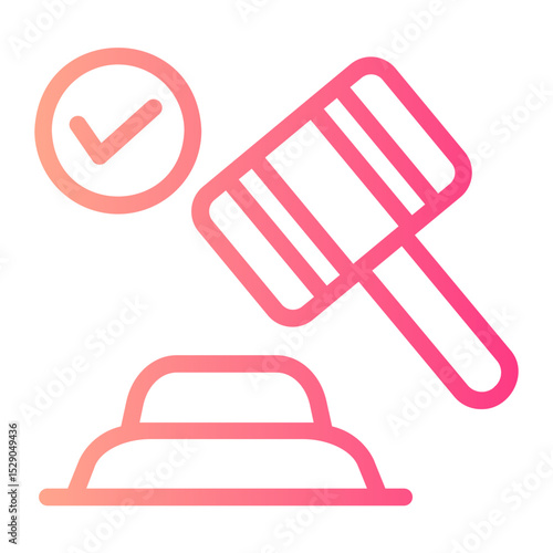 gavel gradient icon