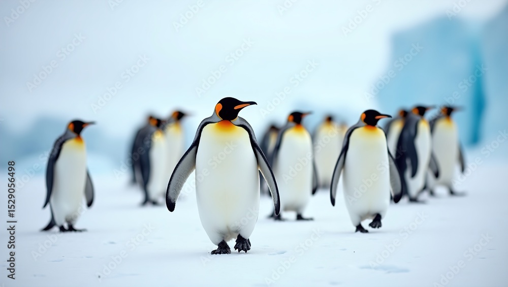 Fototapeta premium two penguins on the rocks