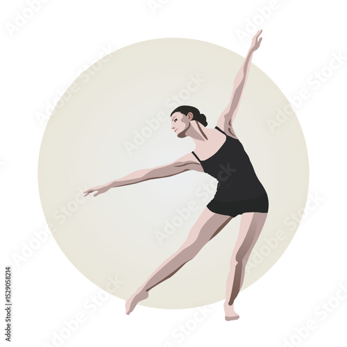 Graceful Modern Dancer in Elegant Pose