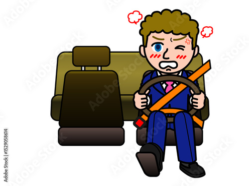 壱A：怒るドライバー白人男性A_CS3　2025_0604_011