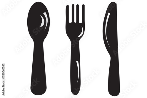 spoon and fork icon vector. spoon, fork and knife icon vector. restaurant icon