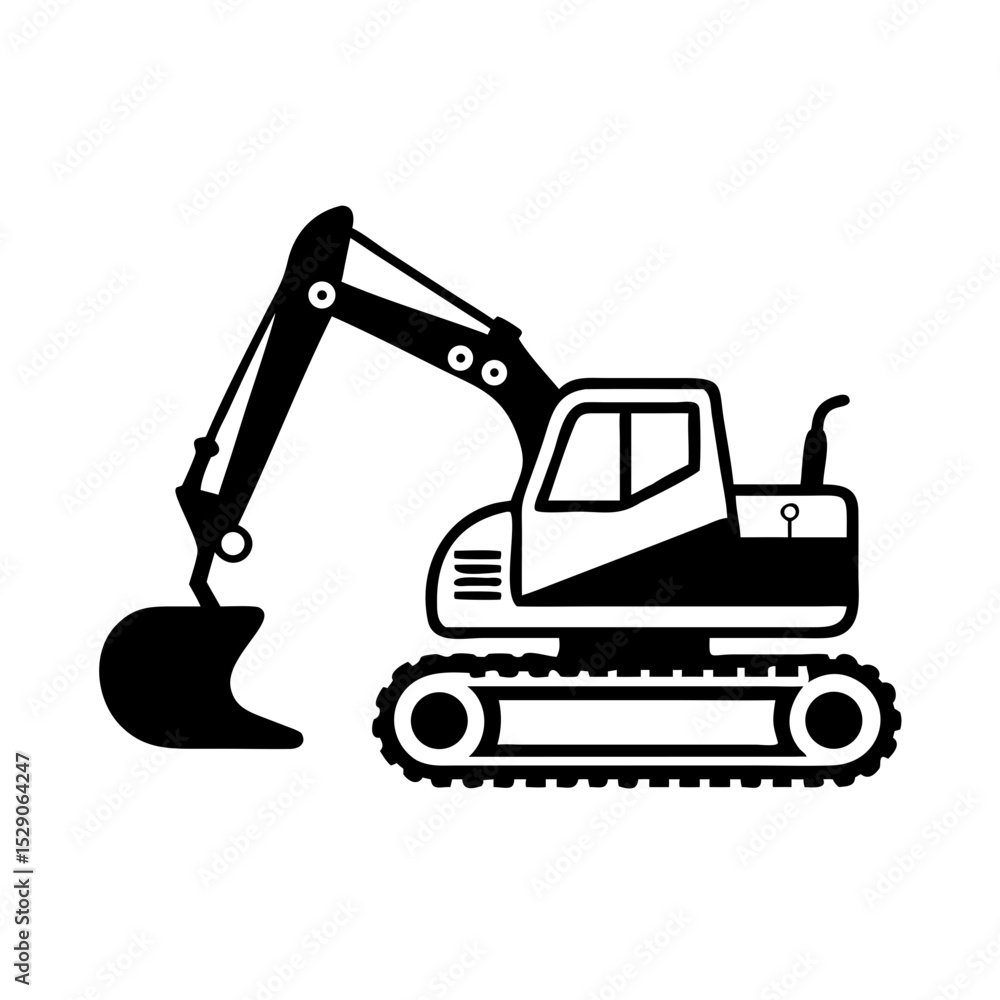 Excavator icon Excavator icon