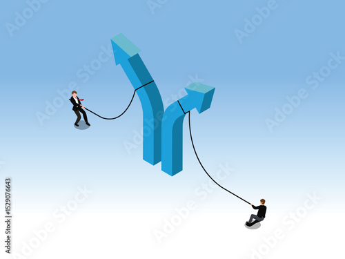 Business Tug of War Diverging Directions and Strategic Choices