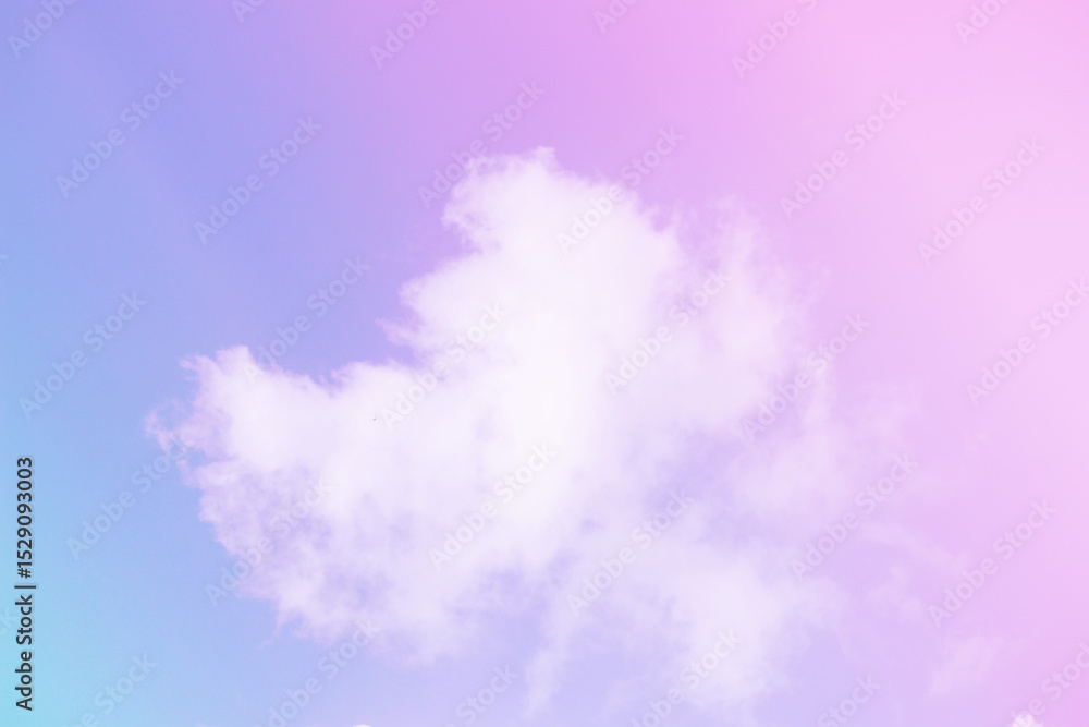 Fototapeta premium Sky and clouds in pastel tones.