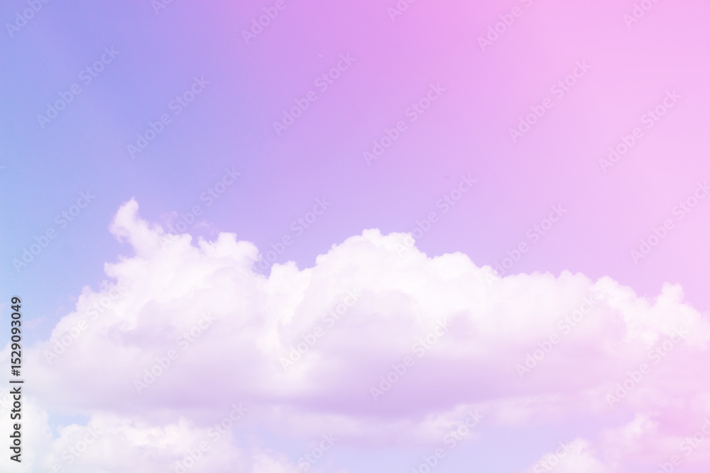 Fototapeta premium Sky and clouds in pastel tones.