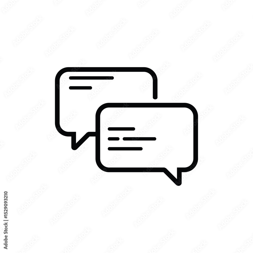 Two speech bubbles with lines radiating outwards. Ideal for communication, conversation, dialogue, brainstorming, social media, and discussion graphics. Two speech bubbles with lines radiating outwards. Ideal for communication, conversation, dialogue, brainstorming, social media, and discussion graphics.