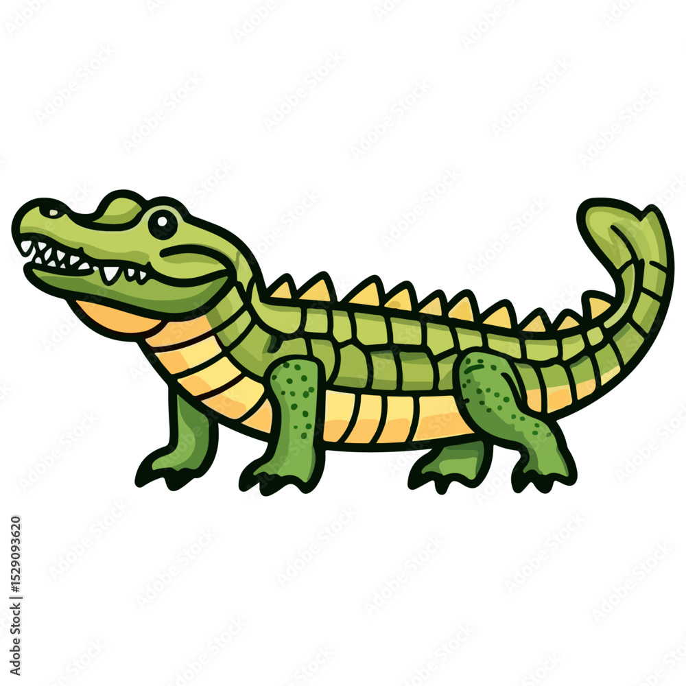 Fototapeta premium crocodile, reptile, vector, transparent background, creature, animal, isolated, nature, alligator, amphibian, wildlife, zoo