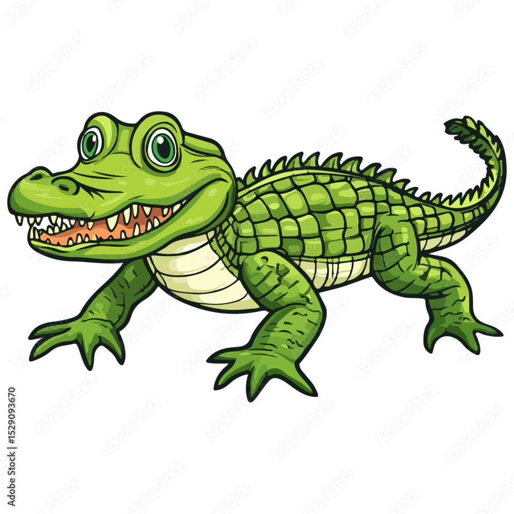 Fototapeta premium crocodile, reptile, vector, transparent background, creature, animal, isolated, nature, alligator, amphibian, wildlife, zoo