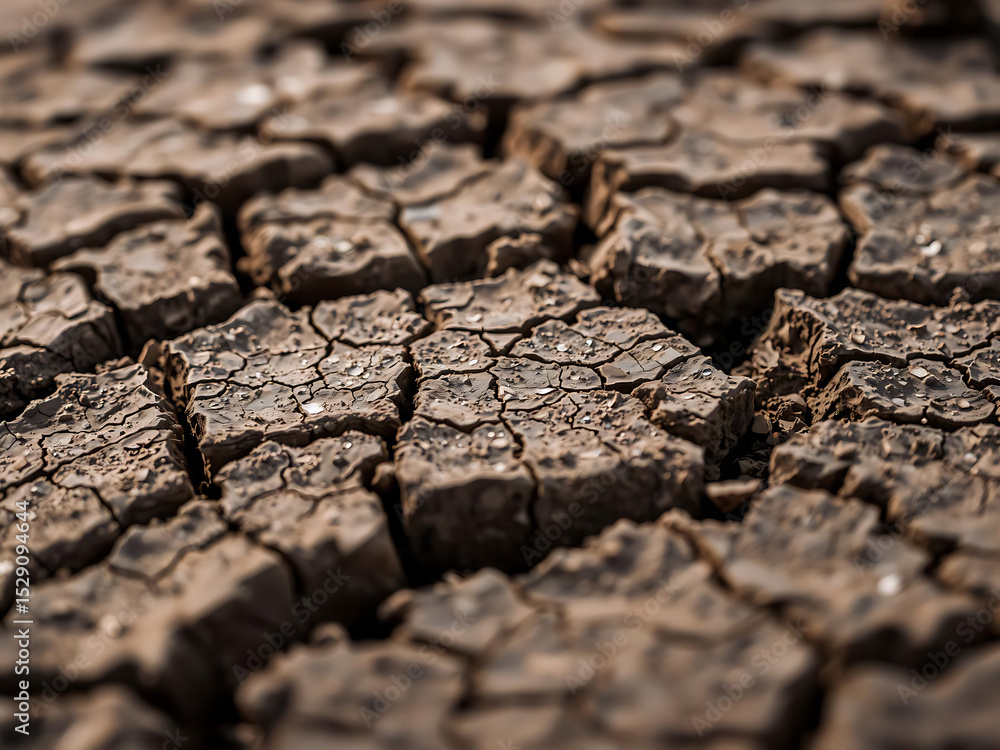 Obraz premium Arid Ground Network