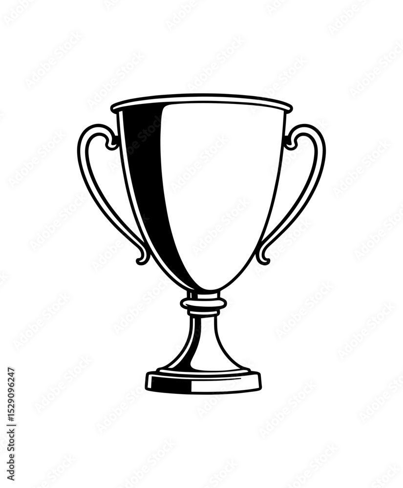 illustration of a classic trophy illustration of a classic trophy