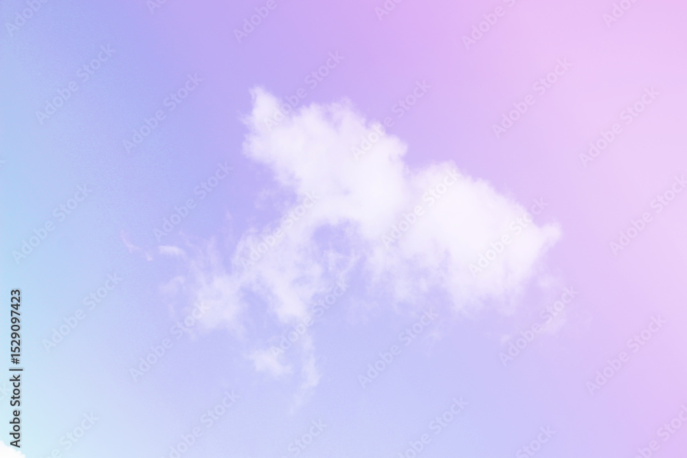 Fototapeta premium Sky and clouds in pastel tones.