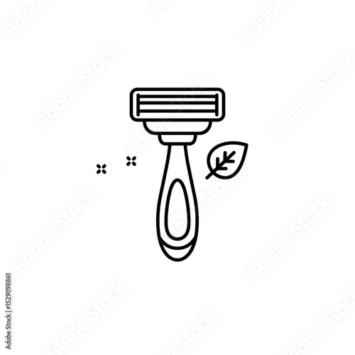 Eco-friendly metal razor with a sleek design and plastic-free concept