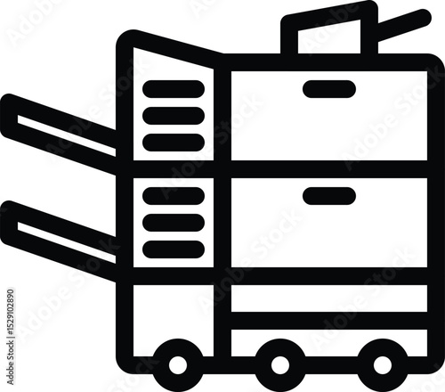 Copy machine detailed icon