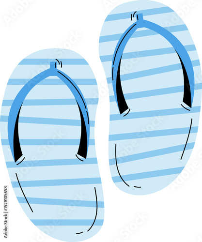 slipper happy summer time clipart
