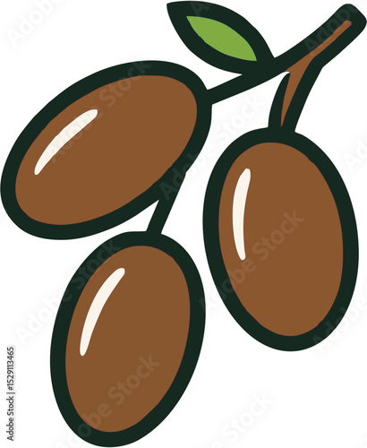 a sprig of dates