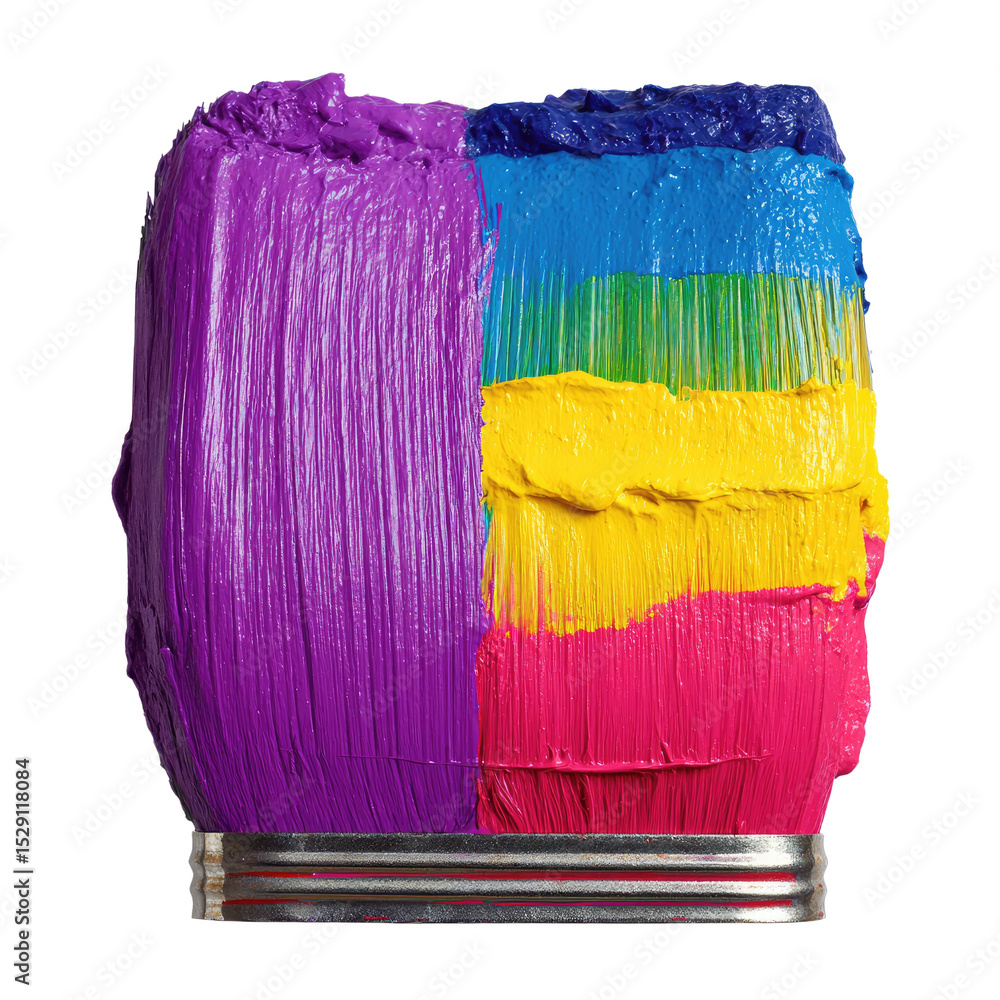 Fototapeta premium Vibrant Palette of Pigments A Painter's Delight