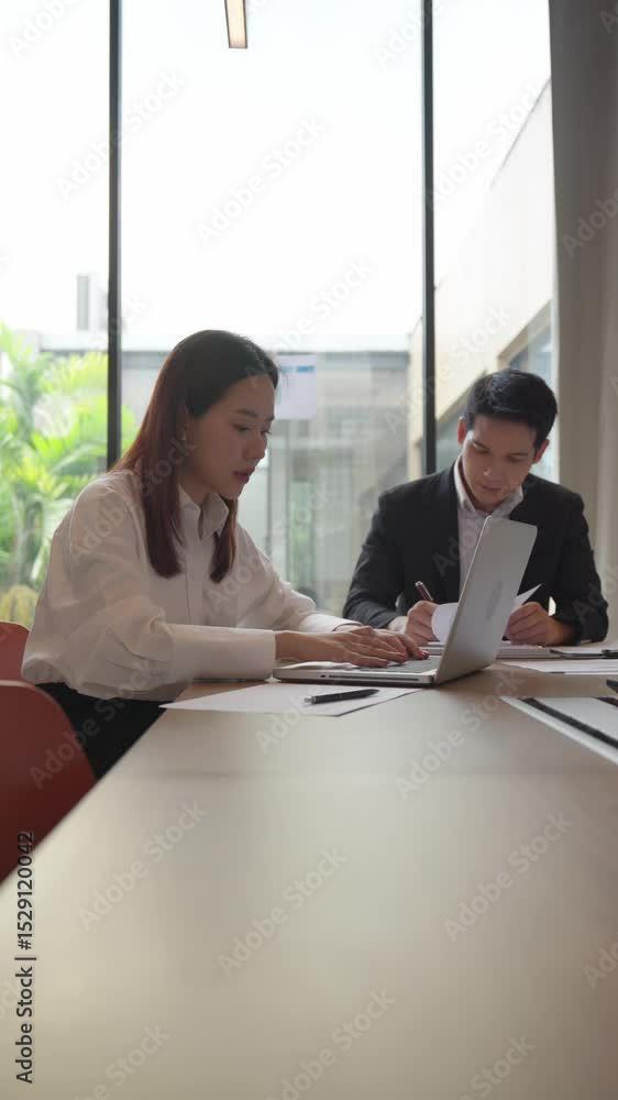 Business team Analysis Business Accounting working with Individual income tax return Accounting concept Business team Analysis Business Accounting working with Individual income tax return Accounting concept