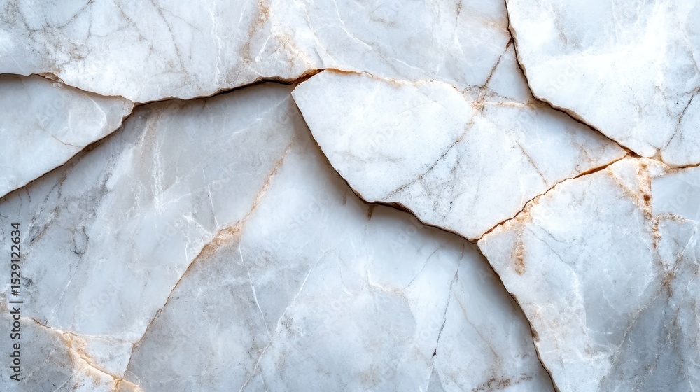 Fototapeta premium Beautiful white marble featuring delicate veining and natural imperfections, perfect for backgrounds, interior design, and architecture projects that need a refined touch.