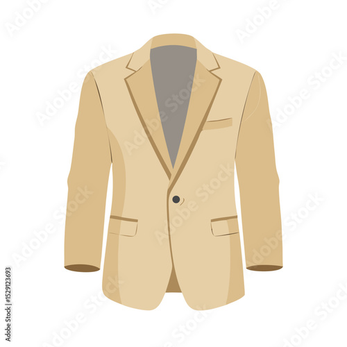 vector illustration of a suit