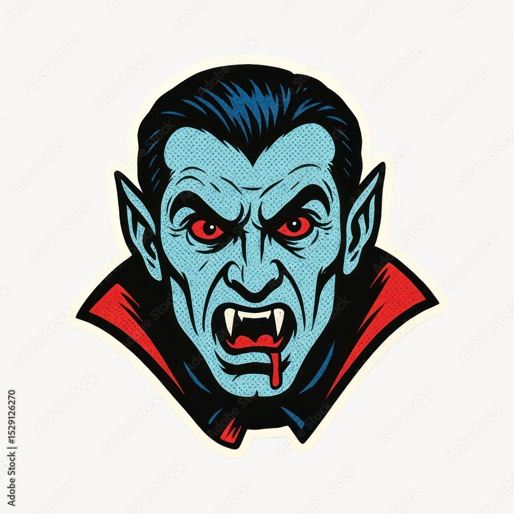 Vampire cartoon face illustration Vampire cartoon face illustration