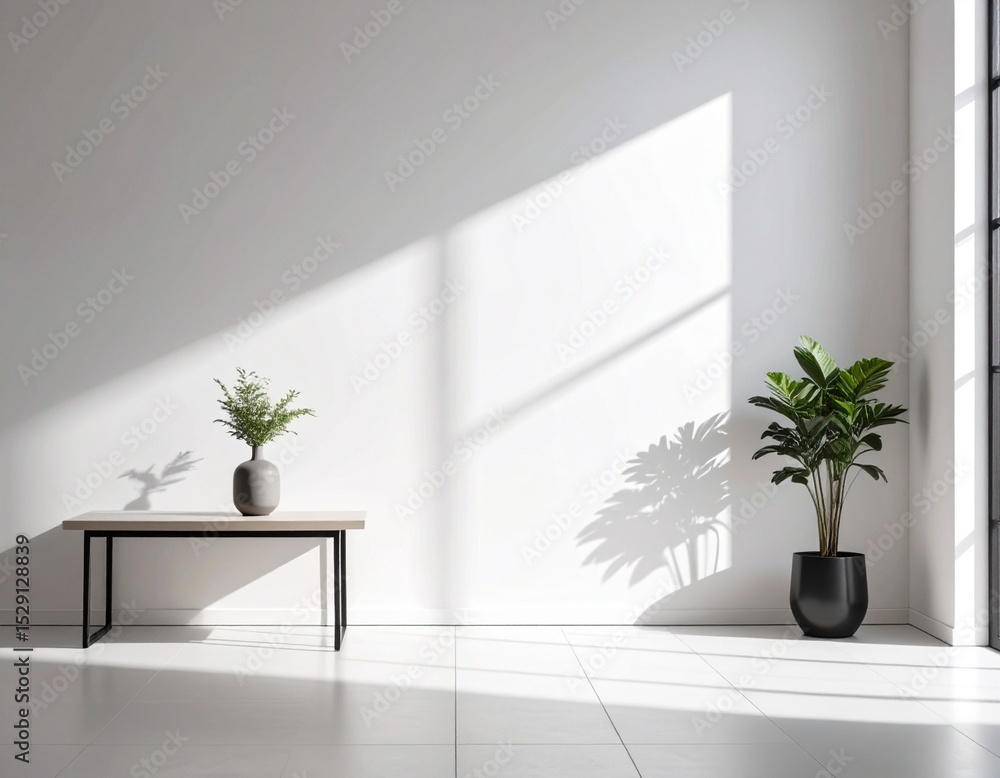 modern living room with plant modern living room with plant