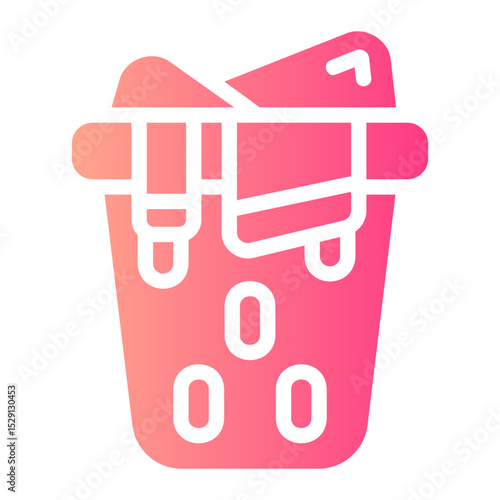 laundry basket Gradient icon