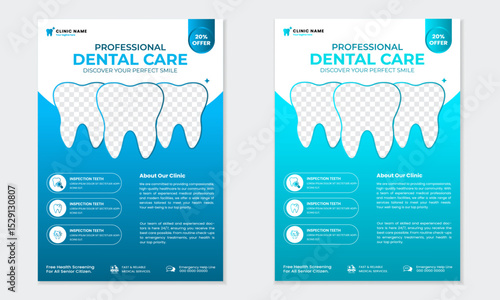 Dental and Medical Related Flyer Design Template