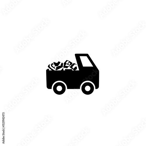 Garbage truck icon