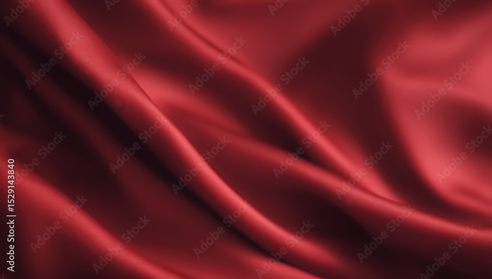 Obraz premium Red Silk Fabric Drape Texture