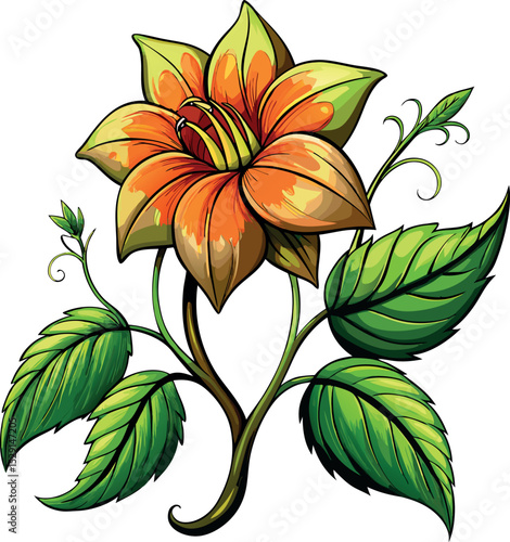 Creeper Flower png, creeper flower vector, Vine with transparent Background